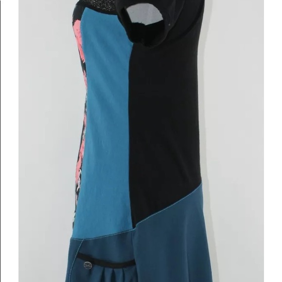 Kollontai Top Tunic M Blue Black Pink White - Picture 2 of 5